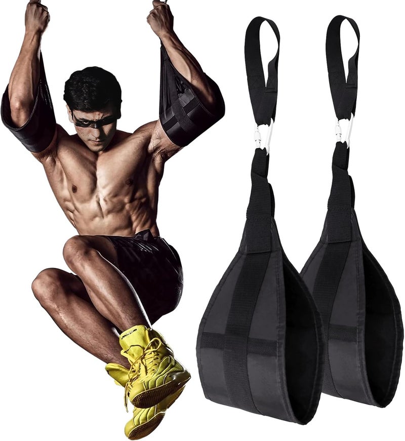 plzzree Hanging Ab Straps for Pull Up Bar: Gym Ab Sling Straps for Arm Pull up Workout Support for Training Knee and Leg Raises - Image 1